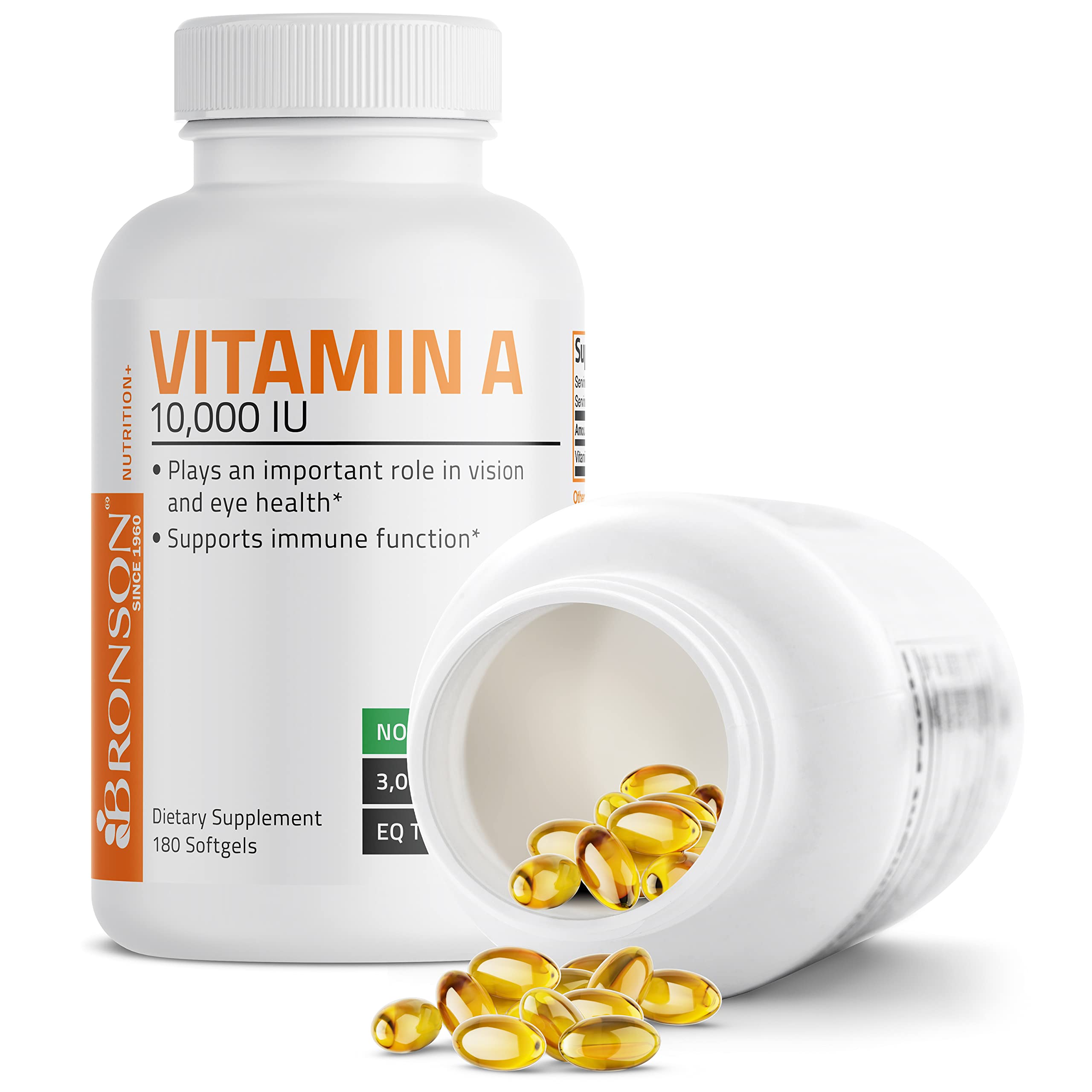 Bronson paquete de 180 softgels para suministro prolongado y comodidad