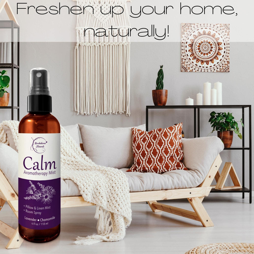 Brookethorne Naturals aplicada sobre almohada para ambiente relajante