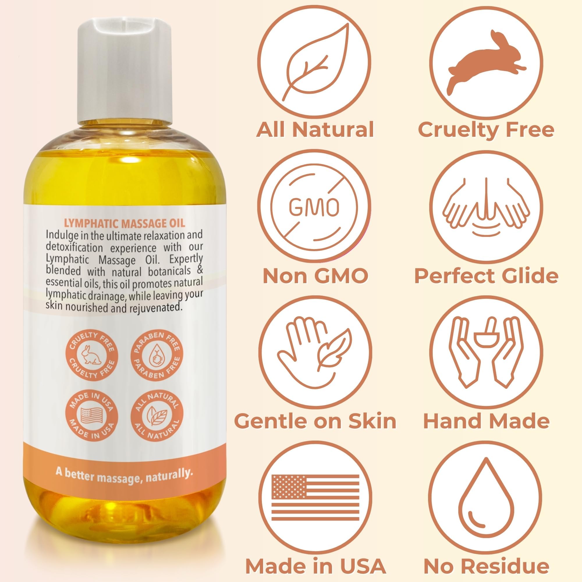 Brookethorne Naturals aceite en uso con rodillo para mejor deslizamiento terapéutico