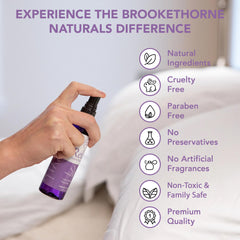 Brookethorne Naturals etiqueta con ingredientes claros y seguridad ecológica