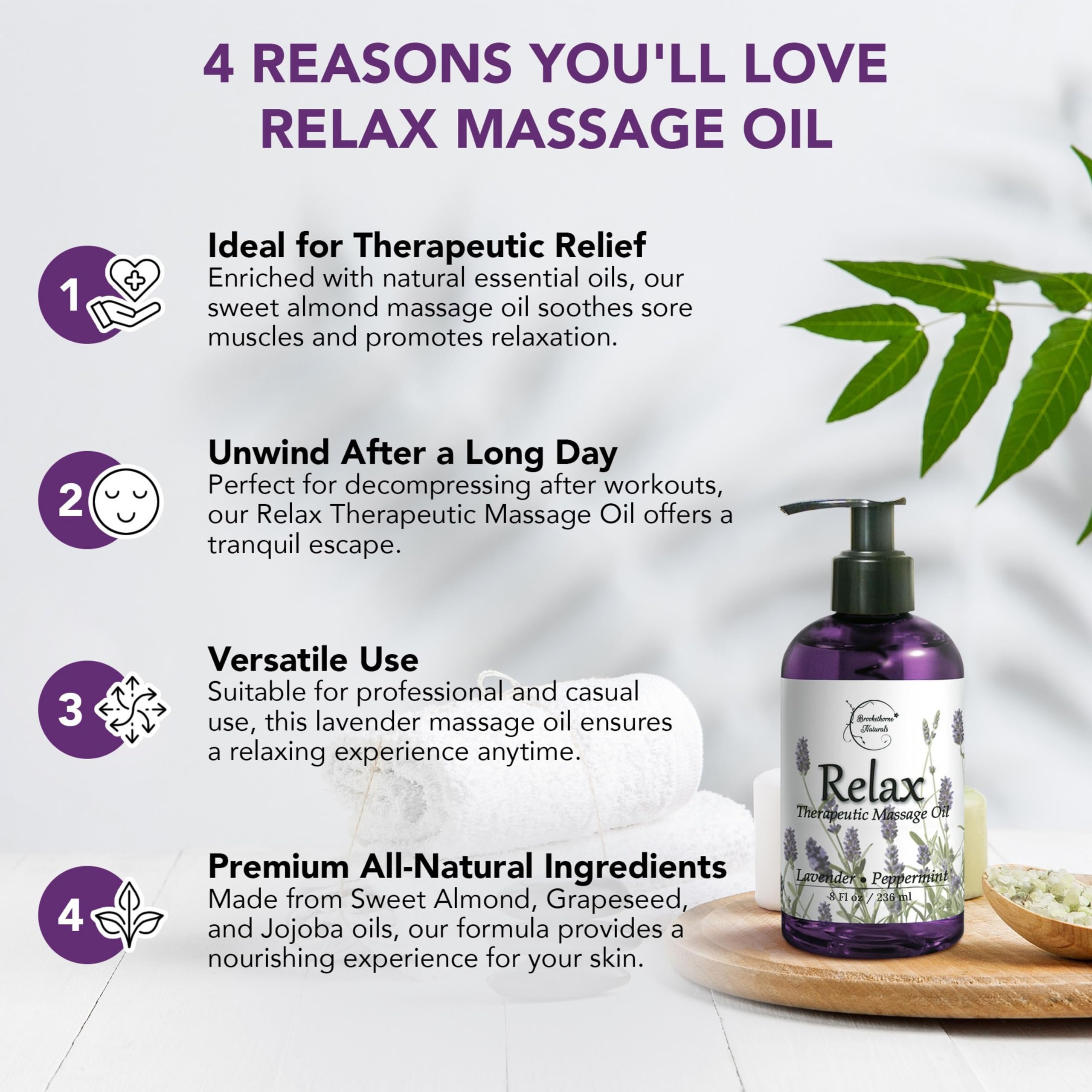 Brookethorne Naturals etiqueta con ingredientes, facilita lectura de la fórmula natural