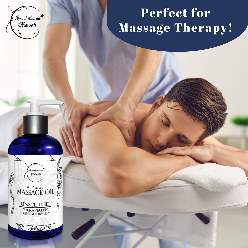 Brookethorne Naturals aceite en masaje de brazos mejora maniobras y confort