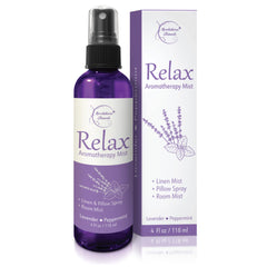 Brookethorne Naturals spray frente del envase mostrando diseño y beneficio relajante