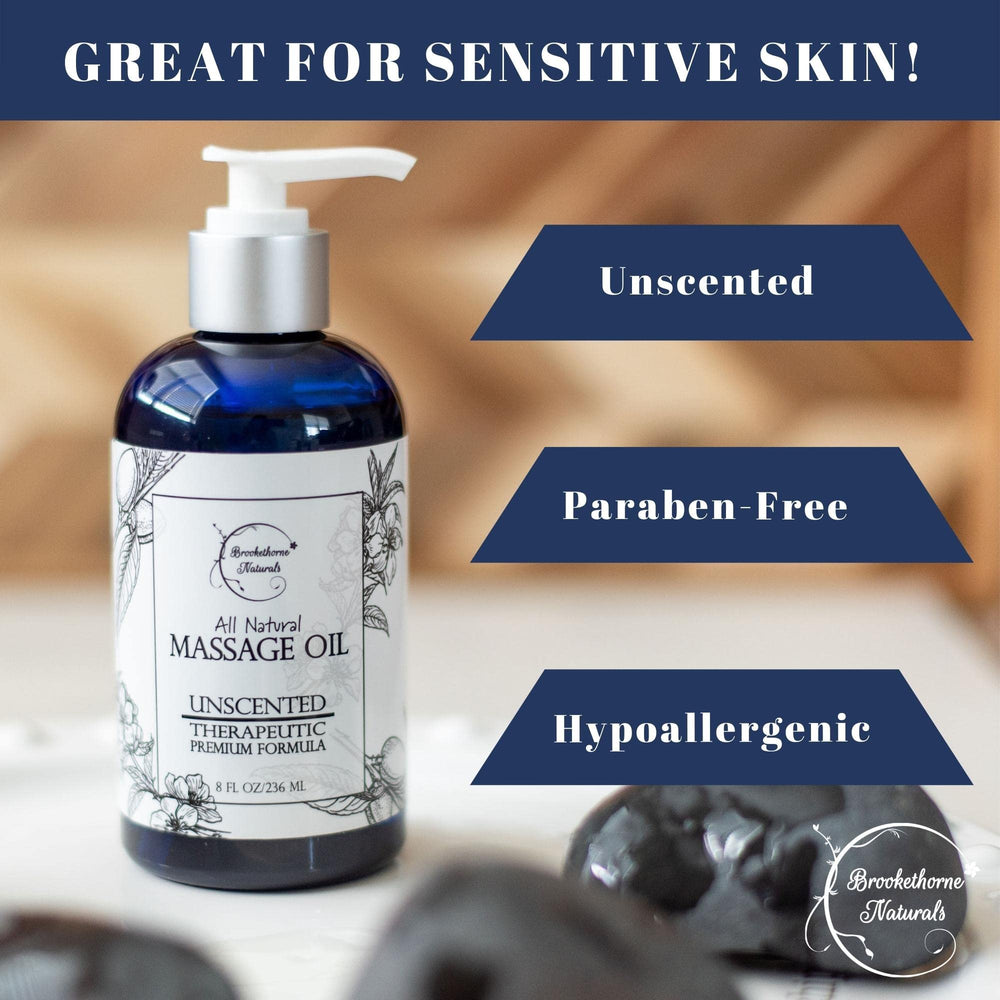 Brookethorne Naturals textura suave del aceite ideal para deslizamiento prolongado