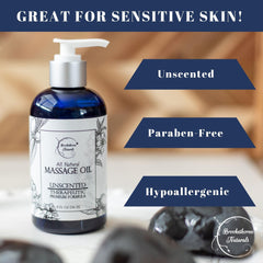 Brookethorne Naturals textura suave del aceite ideal para deslizamiento prolongado