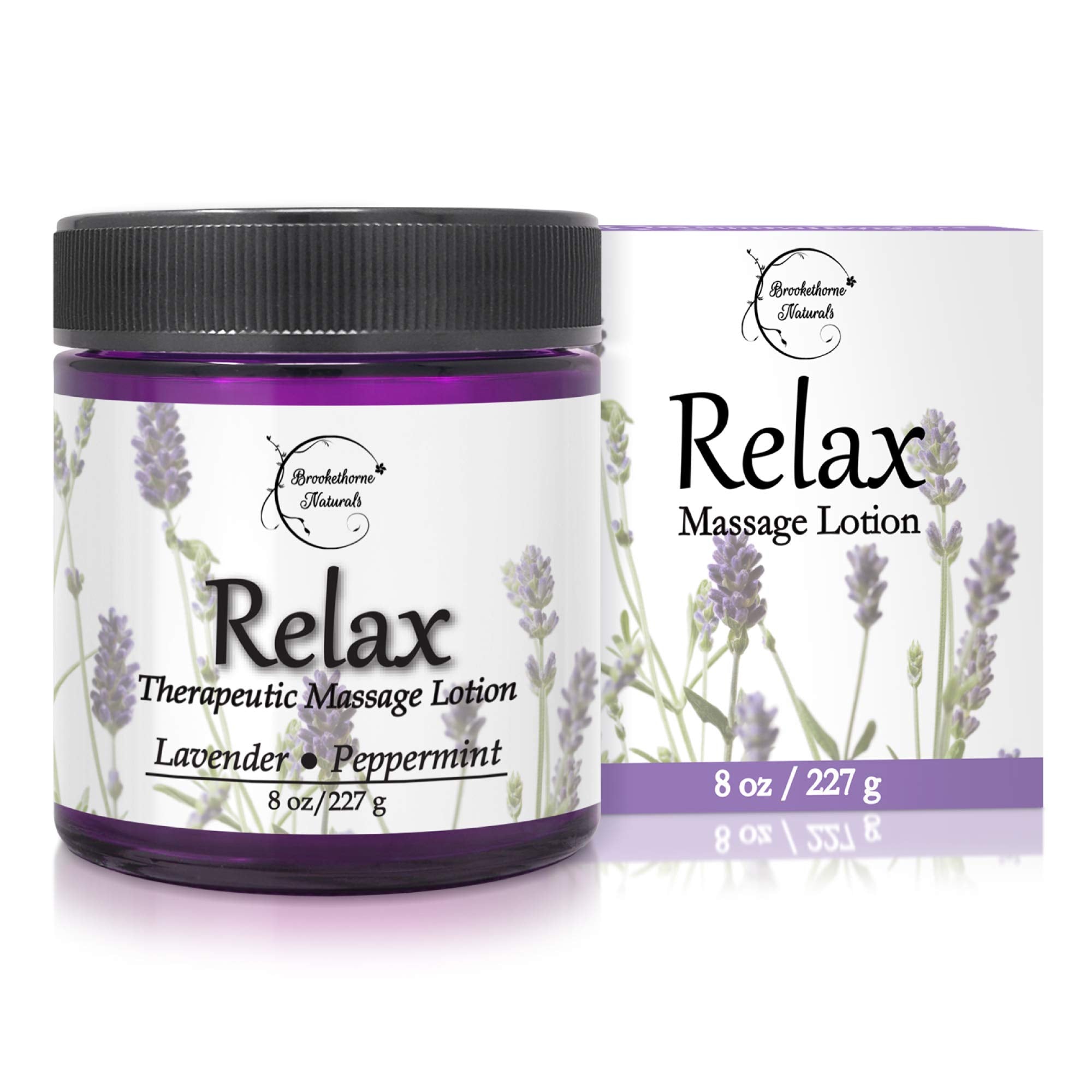 Brookethorne Naturals envase frontal con diseño claro y beneficio de deslizamiento prolongado