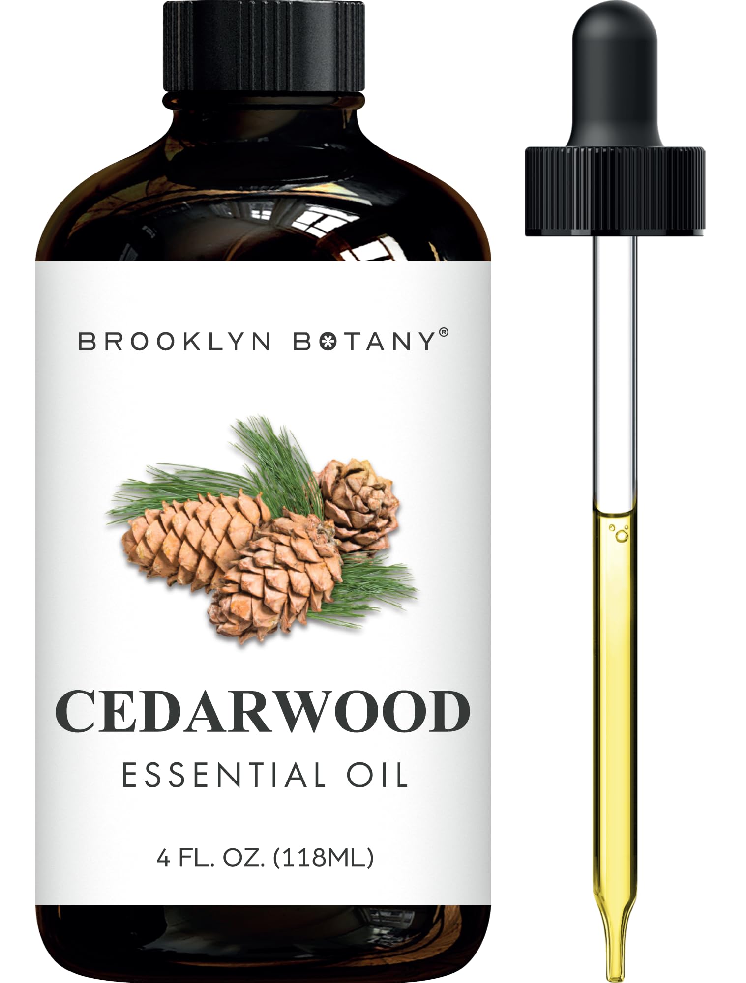 Brooklyn Botany botella frente ámbar que protege aroma