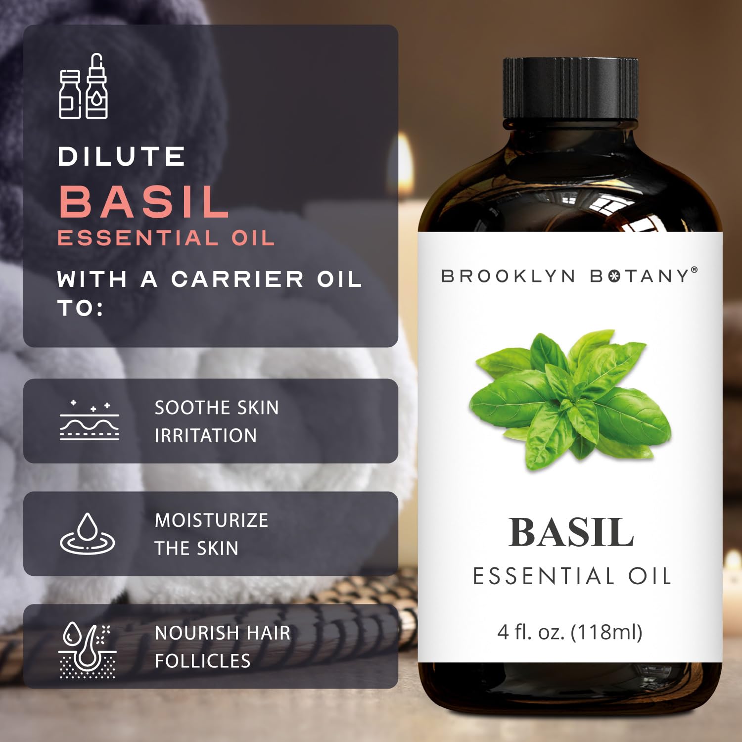 Brooklyn Botany aceite en difusor, mejora ambiental y aroma natural en la habitación