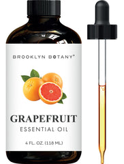 Brooklyn Botany frasco frontal de pomelo mostrando etiqueta y gotero, fácil dosificar