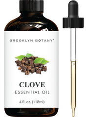 Brooklyn Botany botella frontal de aceite de clavo que protege el aroma