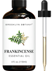Brooklyn Botany frasco frontal 118 ml con aceite de incienso, presentación protectora