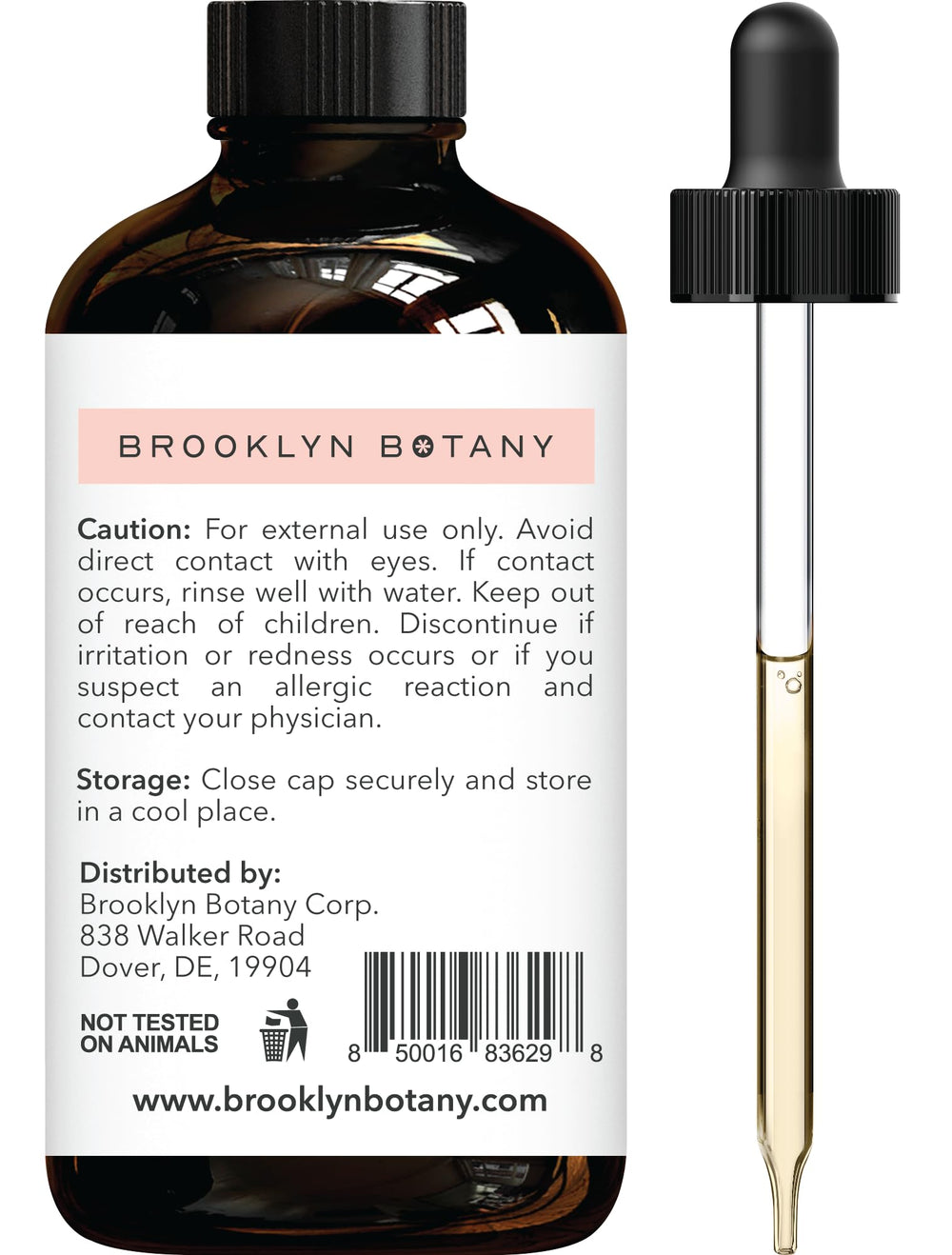 Brooklyn Botany textura de aceite claro mostrando pureza y concentración premium