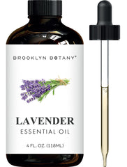 Brooklyn Botany botella frontal de lavanda 4 fl oz mostrando etiqueta y capacidad