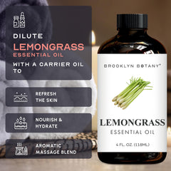 Brooklyn Botany aceite de lemongrass en difusor para ambiente