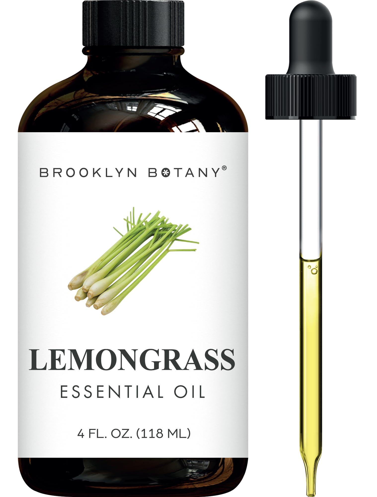 Brooklyn Botany botella frontal de lemongrass protegiendo aroma