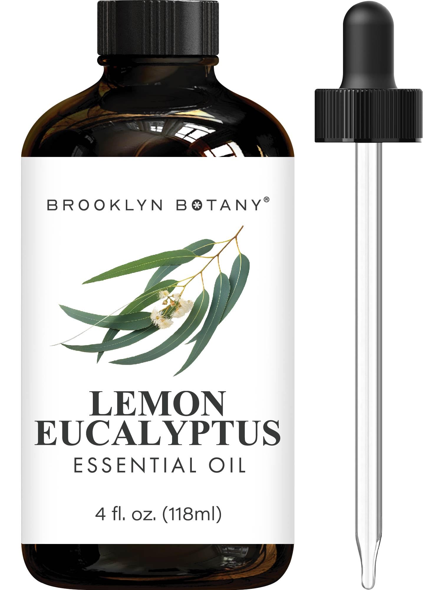 Brooklyn Botany frasco frontal 4 oz mostrando la presentación y protección UV