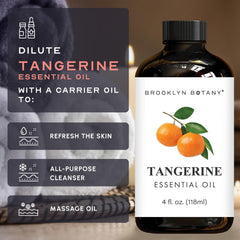 Brooklyn Botany aceite de mandarina en difusor creando ambiente fresco
