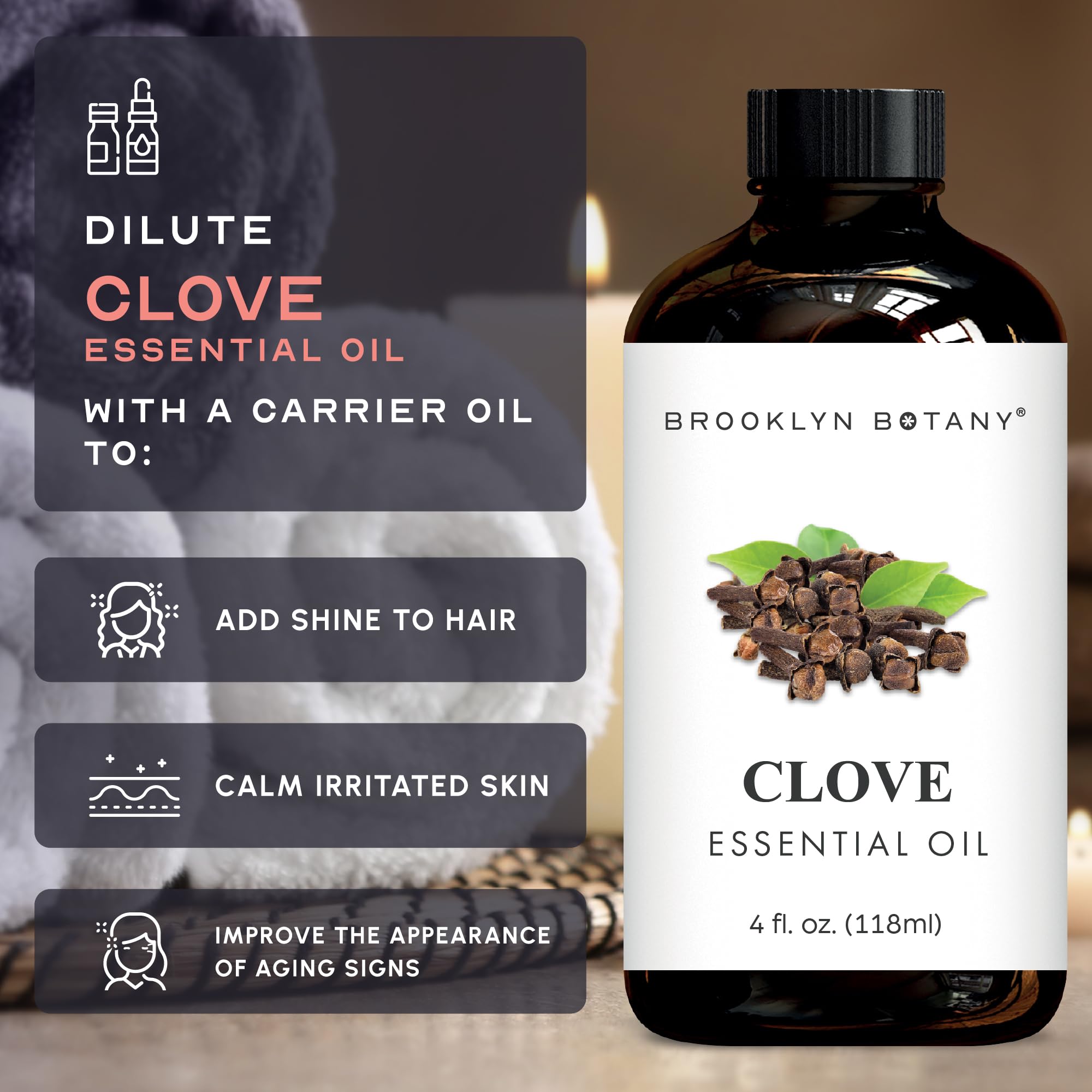 Brooklyn Botany botella junto a difusor resaltando uso aromático