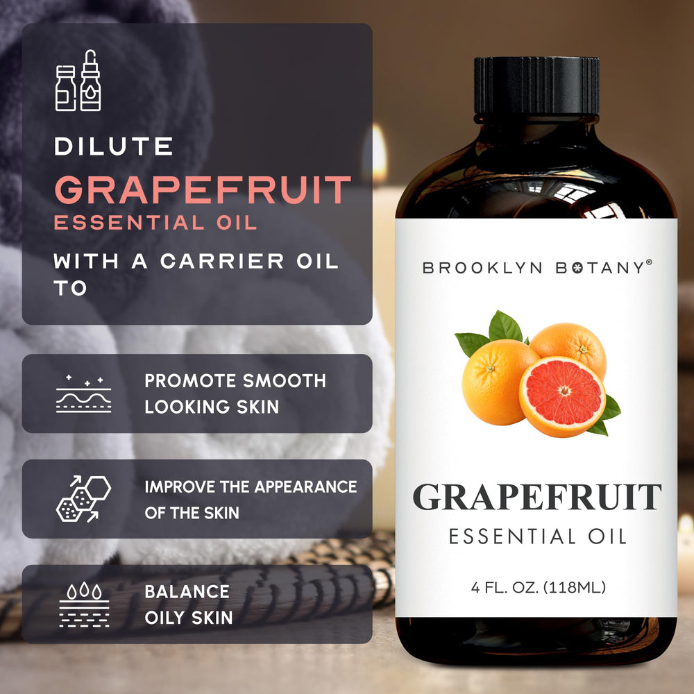 Brooklyn Botany aceite de pomelo en difusor casero perfumando una habitación