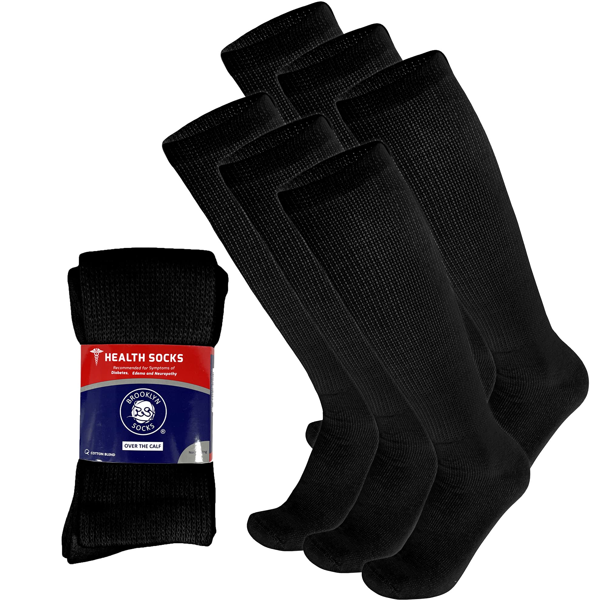 Brooklyn Socks paquete frontal mostrando 6 pares y ajuste cómodo