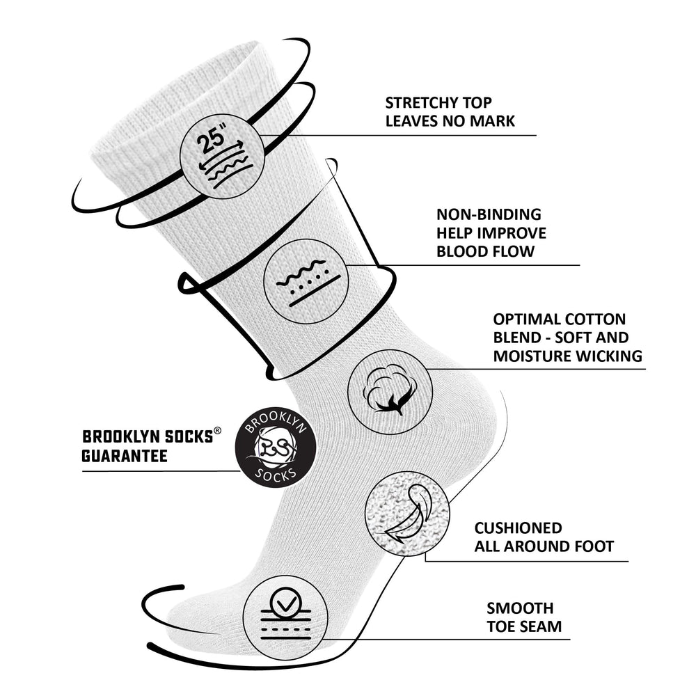 Brooklyn Socks puño elástico que no aprieta y facilita el vestir