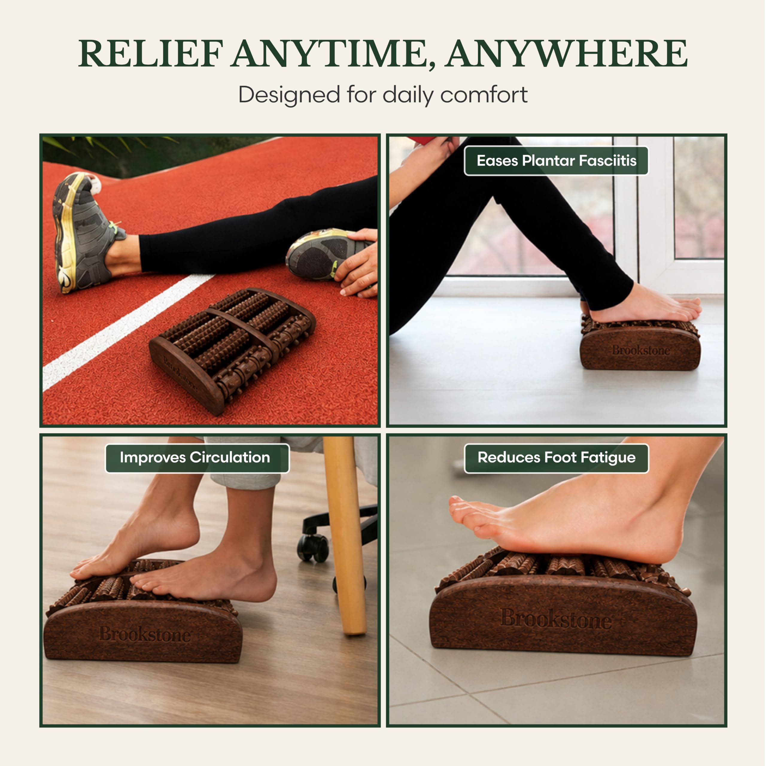 Brookstone empaque elegante listo como regalo práctico de autocuidado