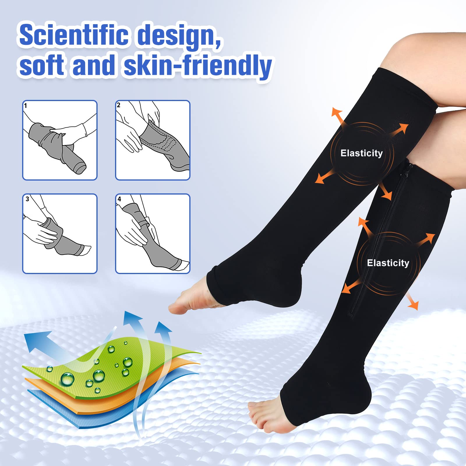 bropite medias puestas caminando para soporte y comodidad activa