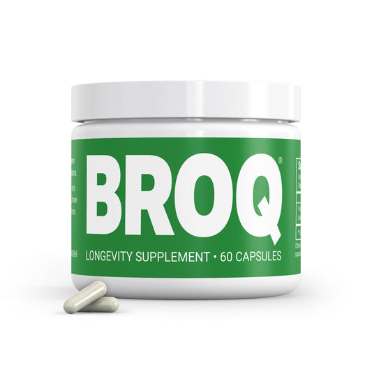 BROQ botella frontal mostrando el envase y la marca, confianza en calidad