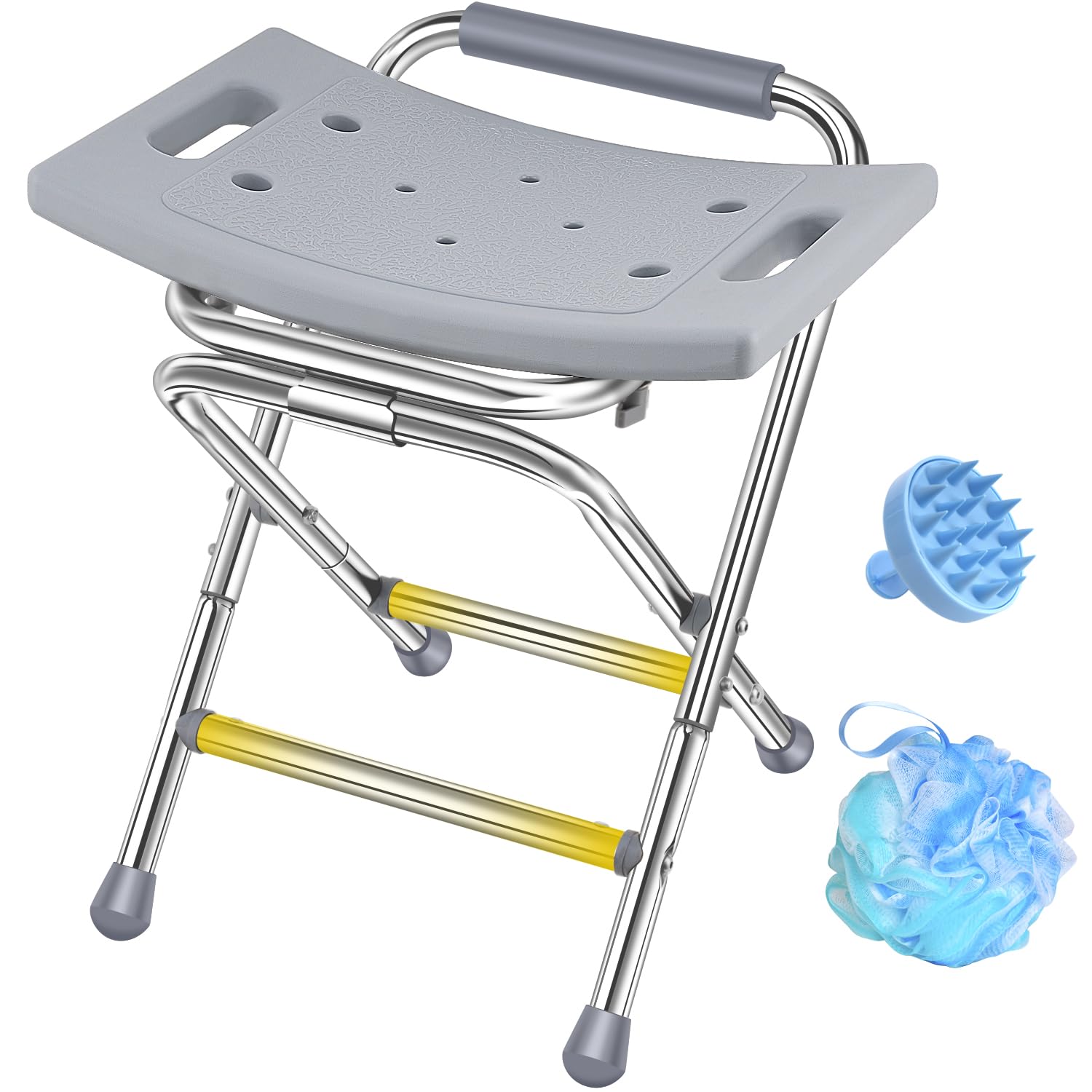 Brosive silla frontal en baño, asiento estable y soporte seguro