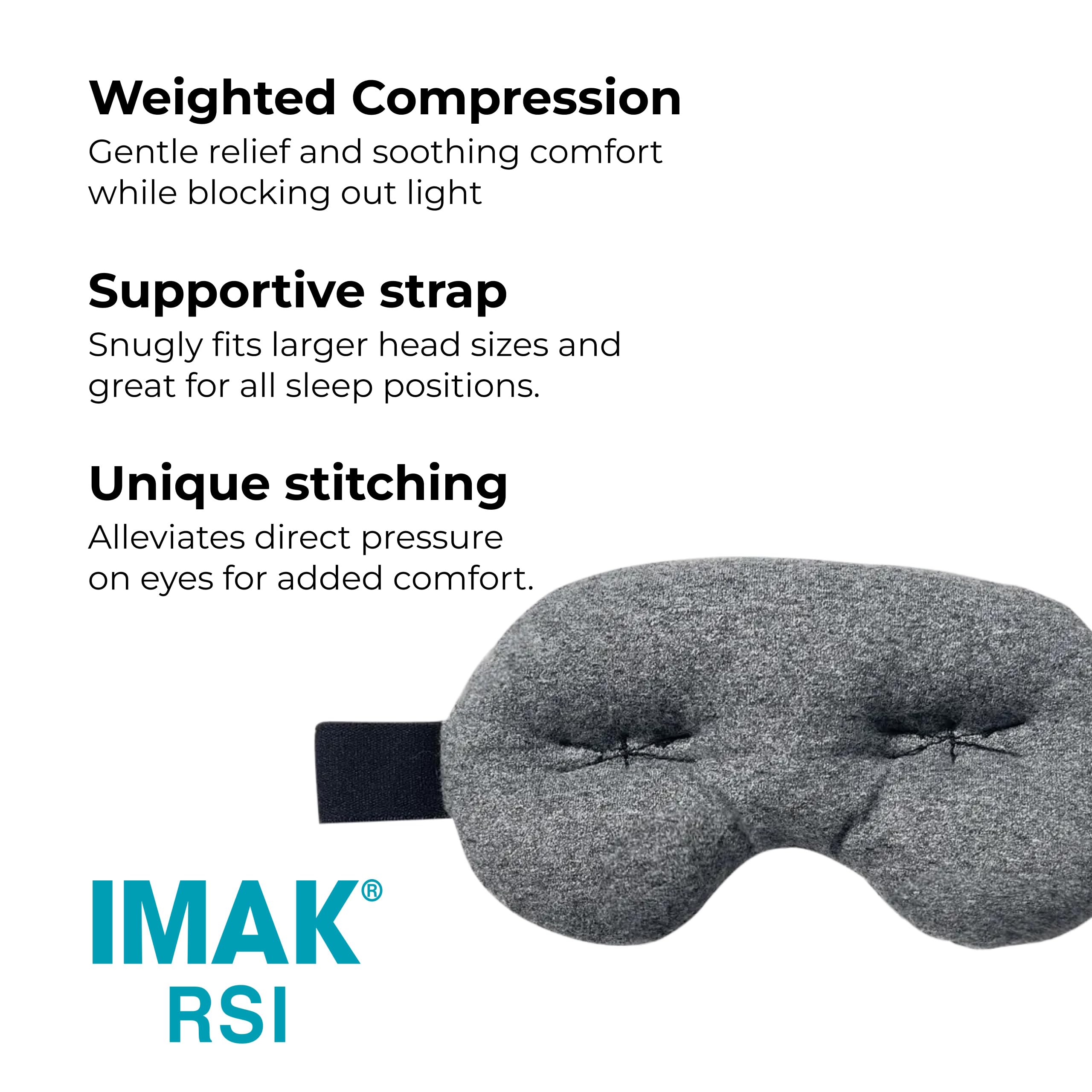 Brownmed: mascarilla ocular con ajuste universal para cualquier contorno de cabeza.