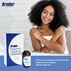 Bruder botella 30 mL junto a tarjeta para comparar tamaño y llevar en bolso