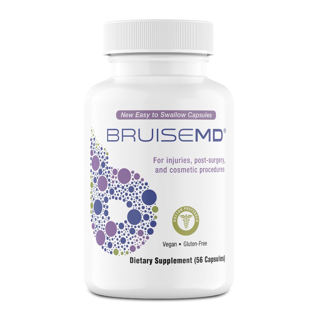 BruiseMD frente del envase mostrando etiqueta y duración 14 días, apoyo visual