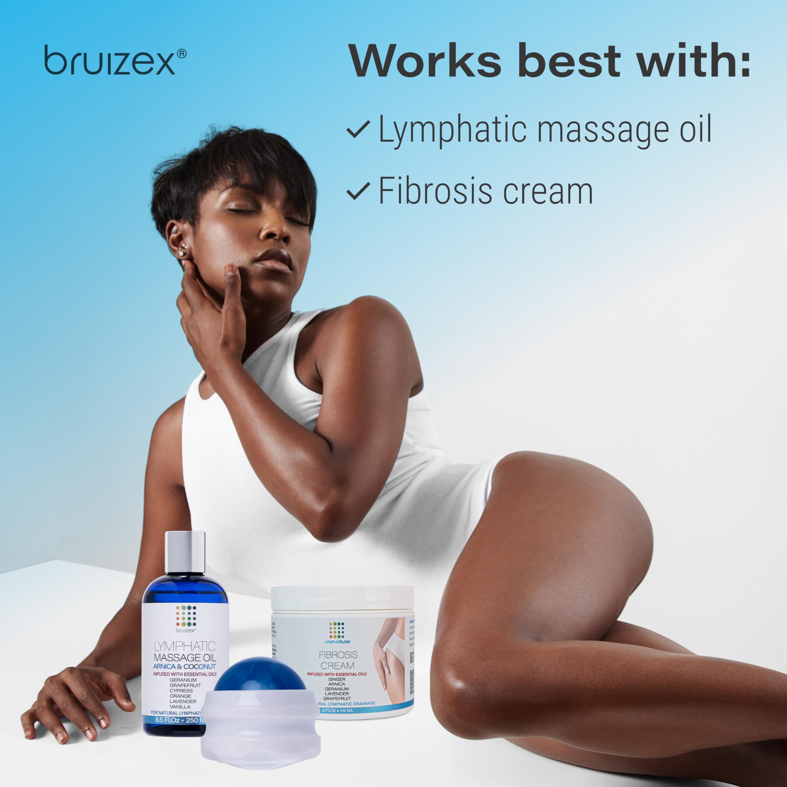 Bruizex en manos de terapeuta ilustrando uso profesional y presión controlada