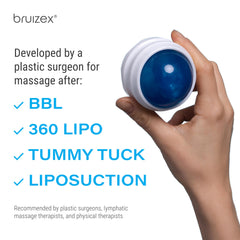 Bruizex en uso sobre faja demostrando compatibilidad y comodidad postoperatoria