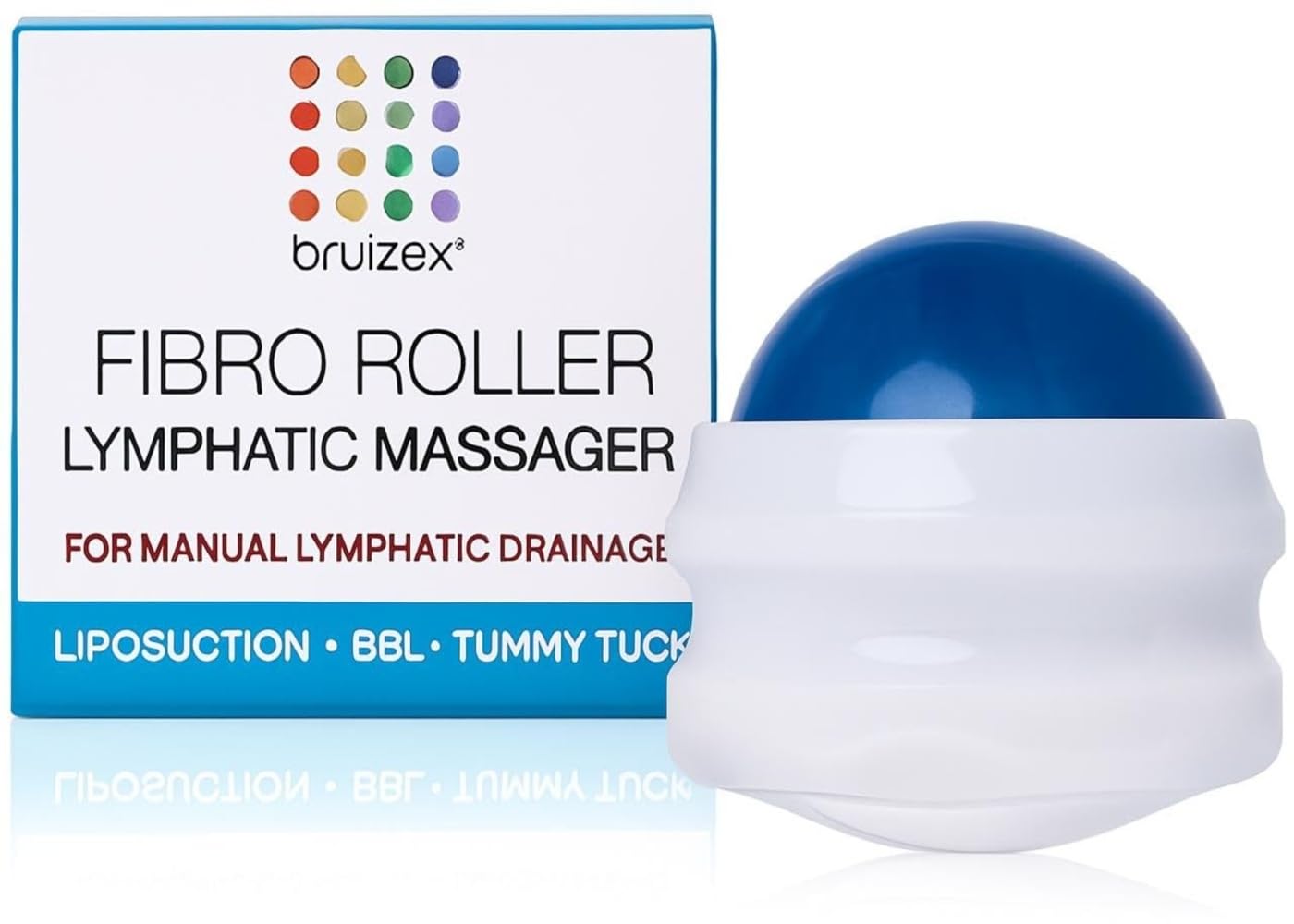 Bruizex rodillo frontal con empaque mostrando diseño y beneficio práctico