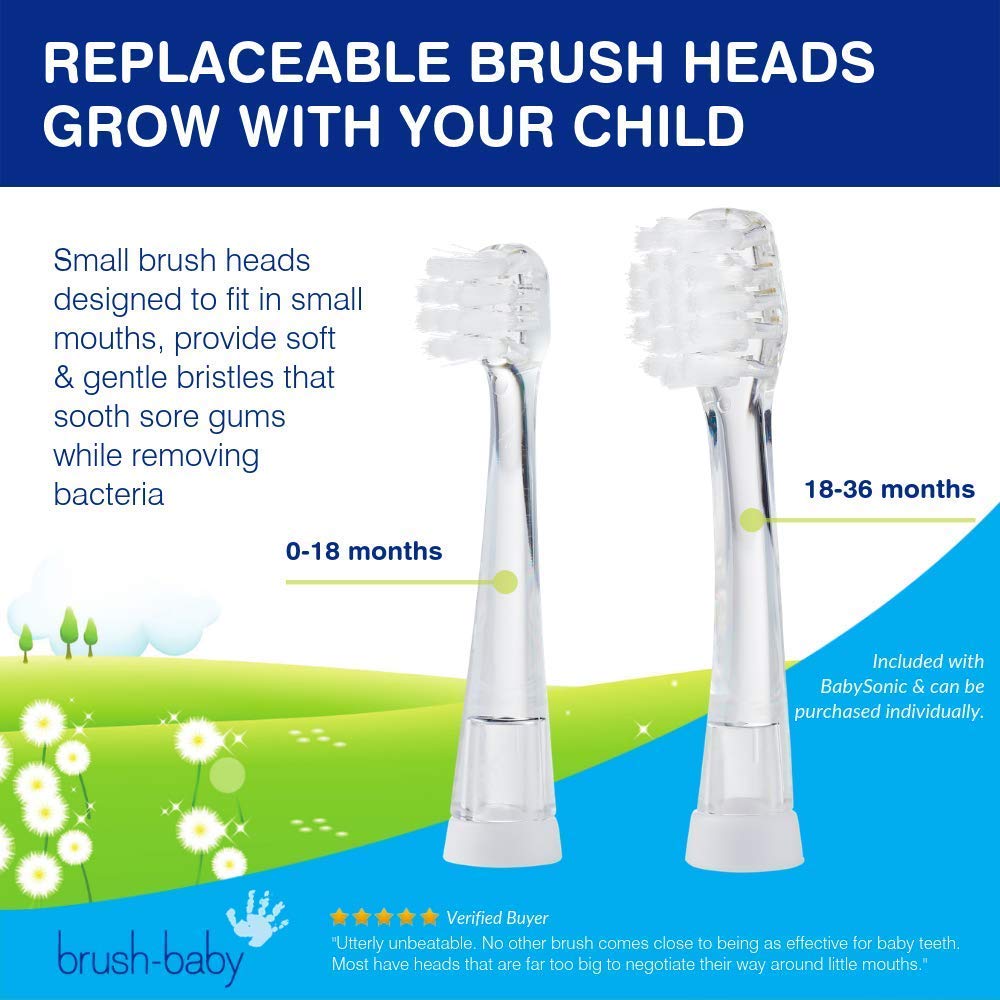 brush-baby dos cabezales BabySonic incluidos, recambio según edad