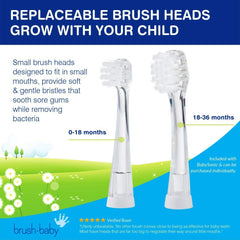 brush-baby dos cabezales BabySonic incluidos, recambio según edad