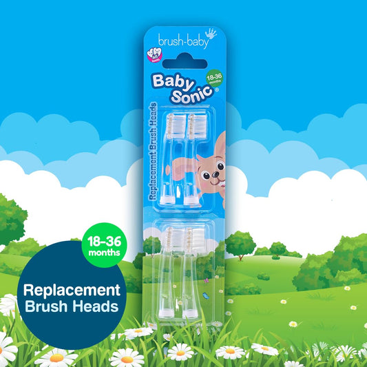 brush-baby primer plano de cerdas suaves que protegen encías