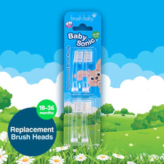 brush-baby primer plano de cerdas suaves que protegen encías