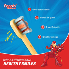 Brush Buddies cepillo en uso por niño facilita hábito diario