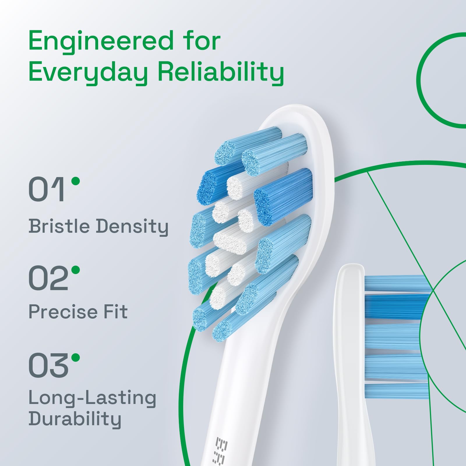 Brushmo base click-on, muestra acople estable al mango Philips