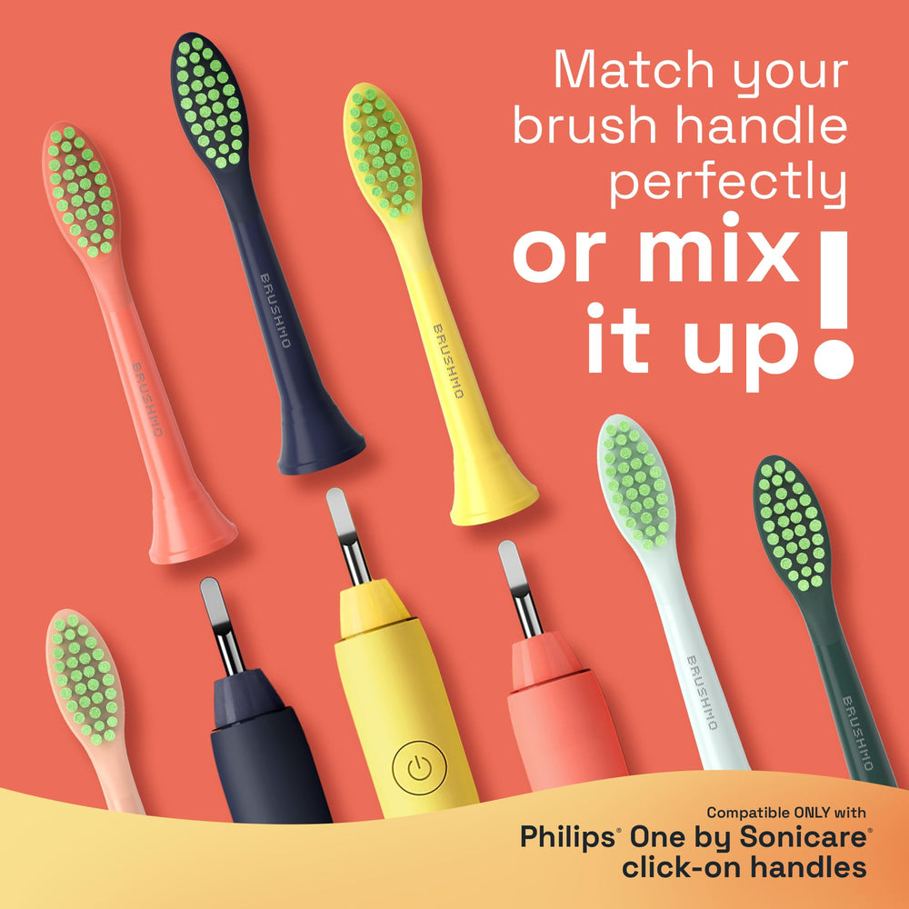 Brushmo primer plano de cerdas DuPont suaves para limpieza más precisa