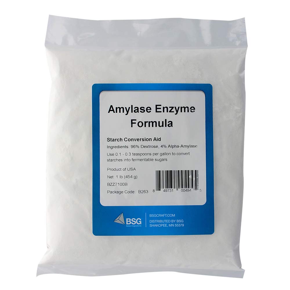 BSG amylase textura del polvo en primer plano, alta solubilidad y manejo seguro