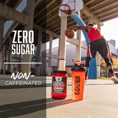 Detalle de etiqueta nutricional BSN Amino X mostrando 10 g EAAs y 5 g BCAAs, claridad informativa