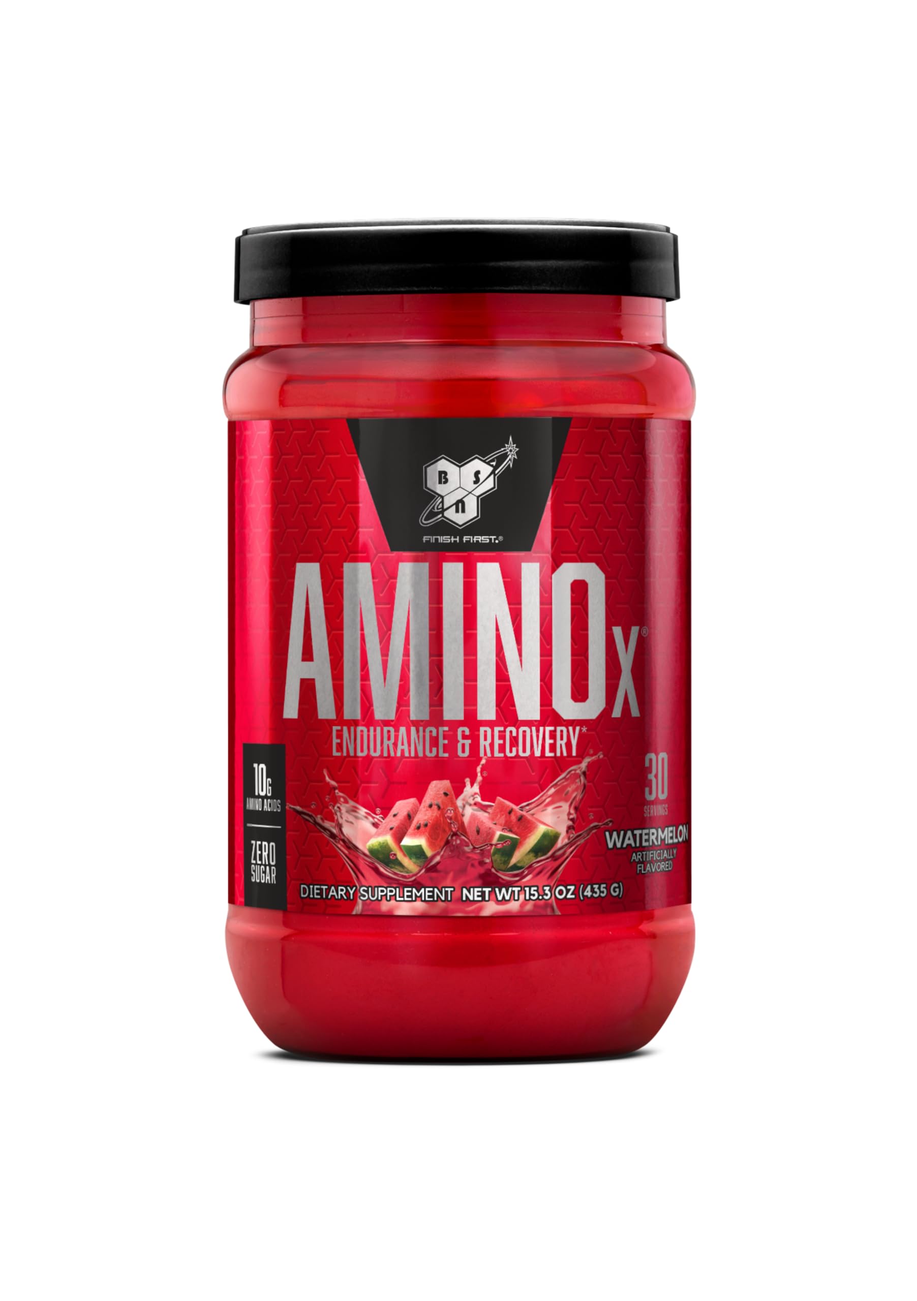 BSN envase AMINOx al frente muestra presentación y beneficios