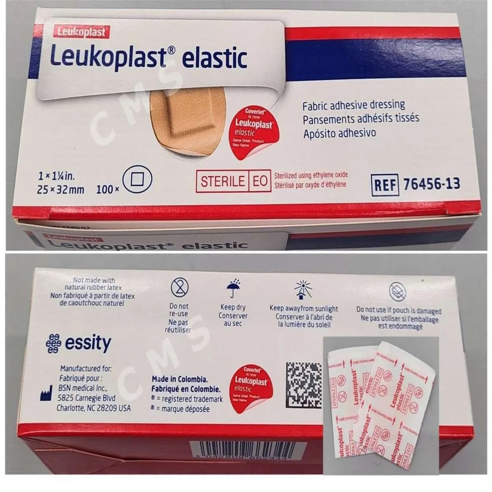 BSN Medical Leukoplast caja abierta 100 unidades lista para uso