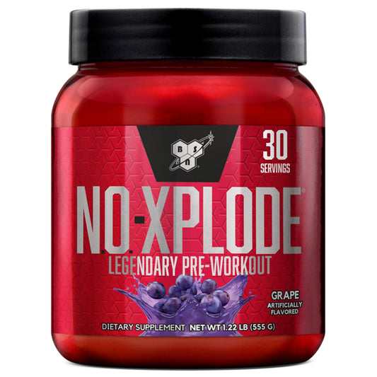BSN envase frontal de N.O.-XPLODE mostrando etiqueta y beneficio energético