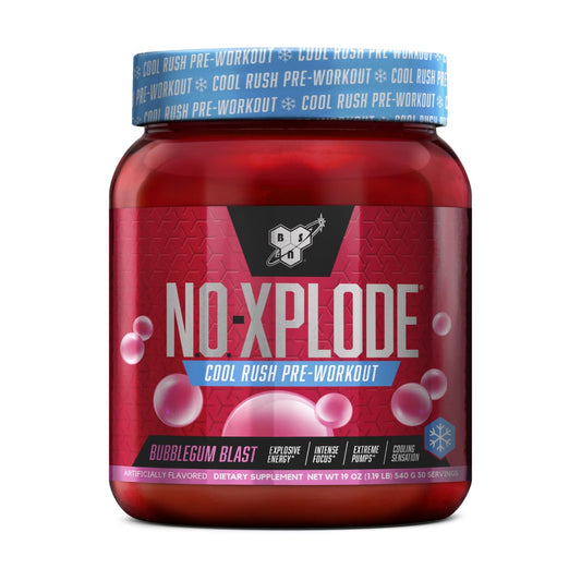 BSN envase frontal Bubblegum Blast mostrando diseño y servicio