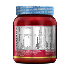 BSN detalle de la tabla de ingredientes para ver dosis de creatina y cafeína