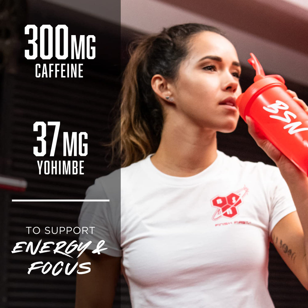 BSN cucharada del producto mostrando dosis por servicio y control